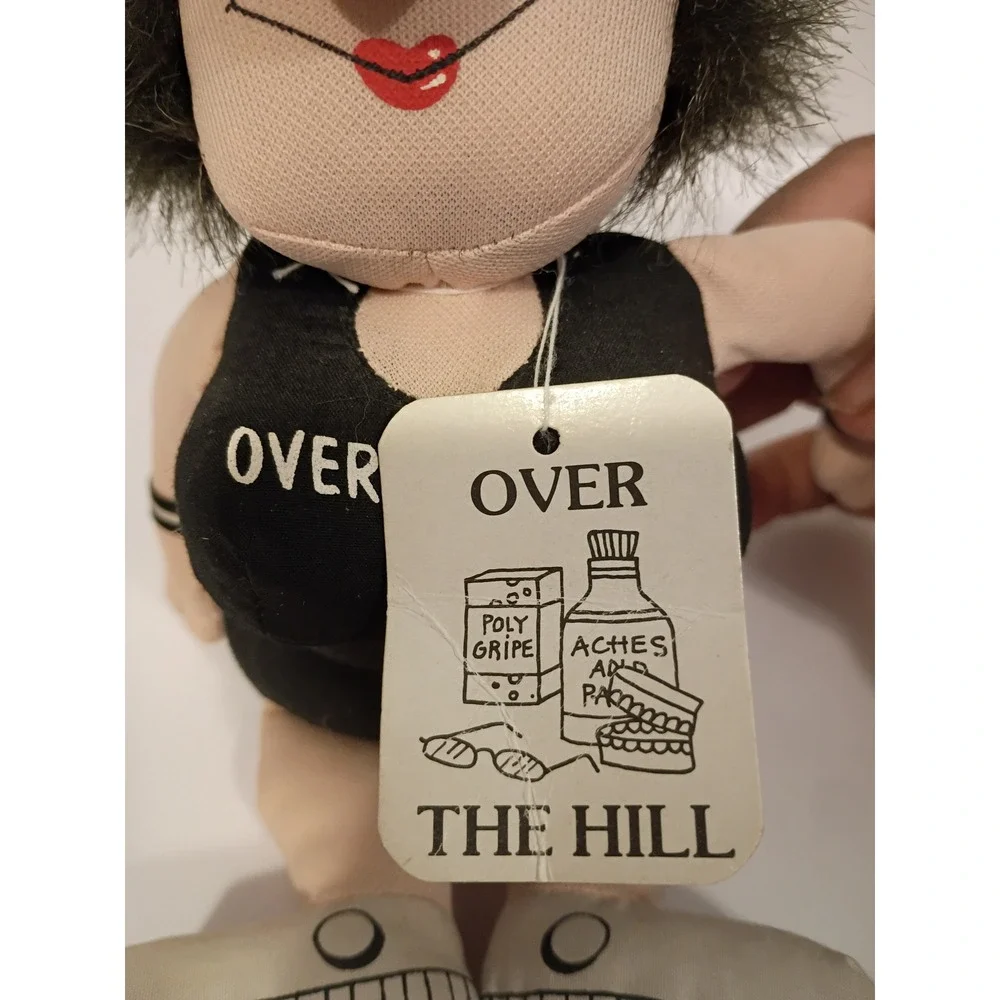 Vintage Russ Berrie Over The Hill Plush‎ Doll Novelty Collectible No. 690